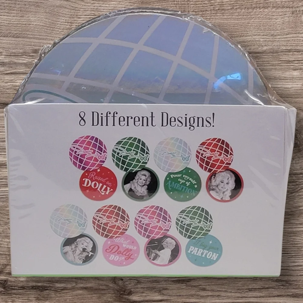 Dolly Parton Coasters Set of 8 Retro‎ Photographs Disco Balls Collectible Gift